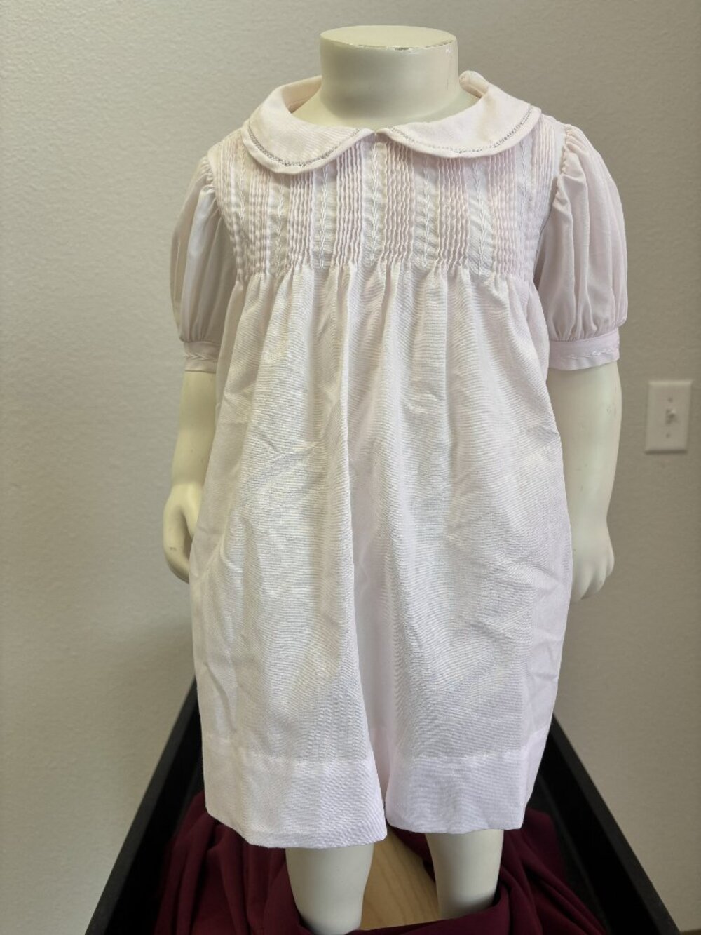 Petit Ami 3M Pink Heirloom Dress & Bloomers Set | Pintucks | Classic Baby Girl